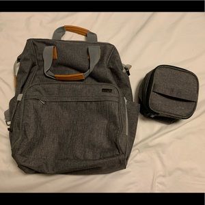 Luxja Breast Pump Bag with Breastmilk Cooler Bag (Fits Four 5-Ounce Breastmilk